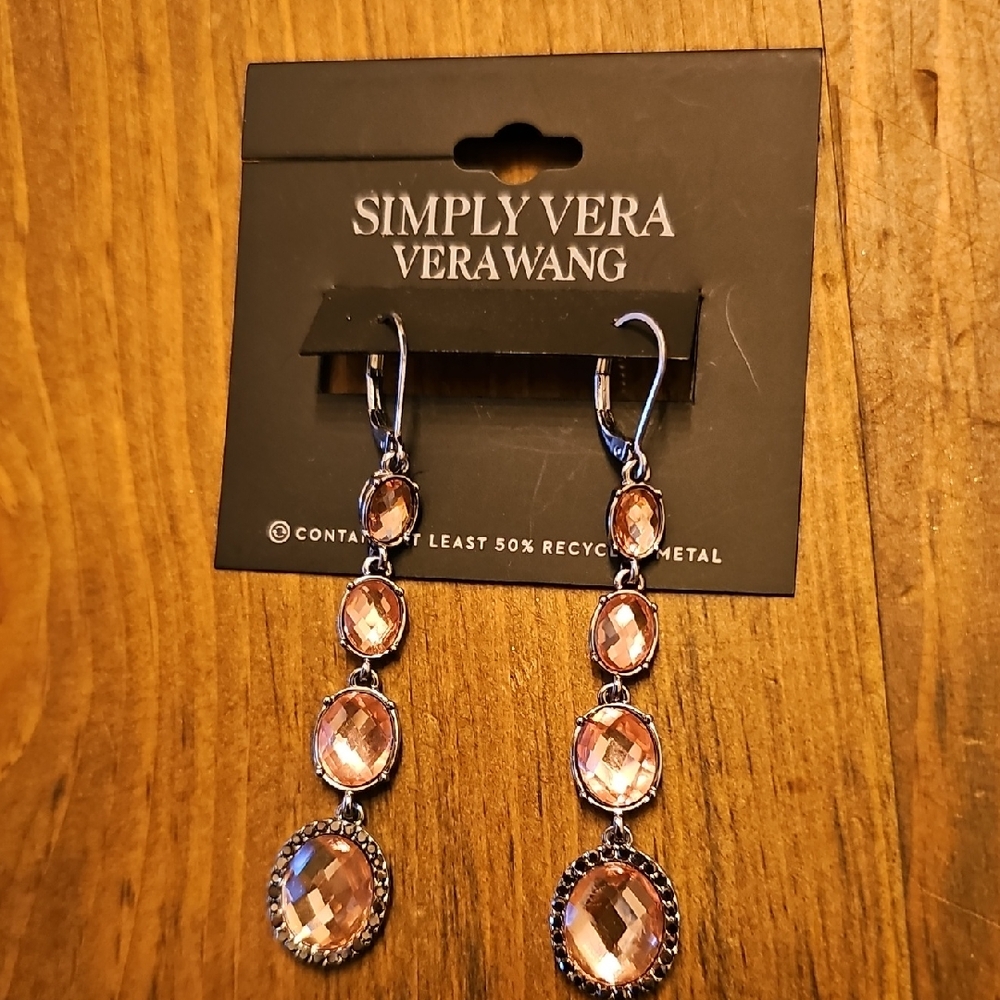 Simply Vera Vera Wang Rose Crystal Earrings